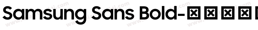 Samsung Sans Bold字体转换